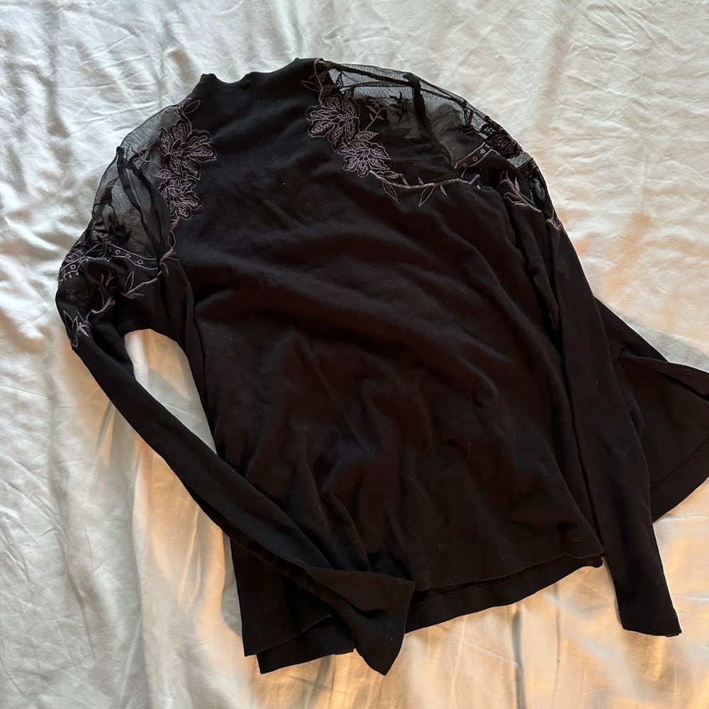 Free People Black Daniella Top - Picture 3 of 5